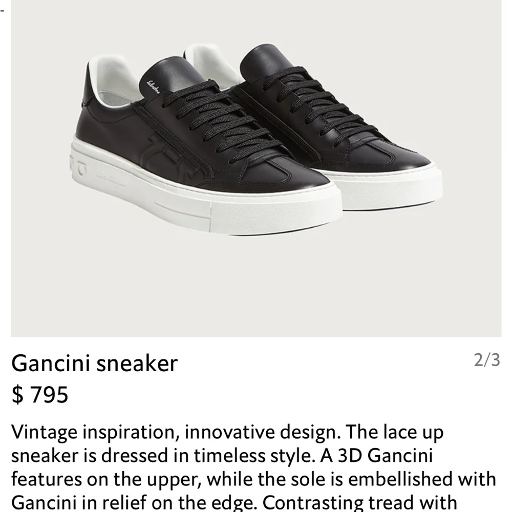 Ferragamo Gancini Sneaker